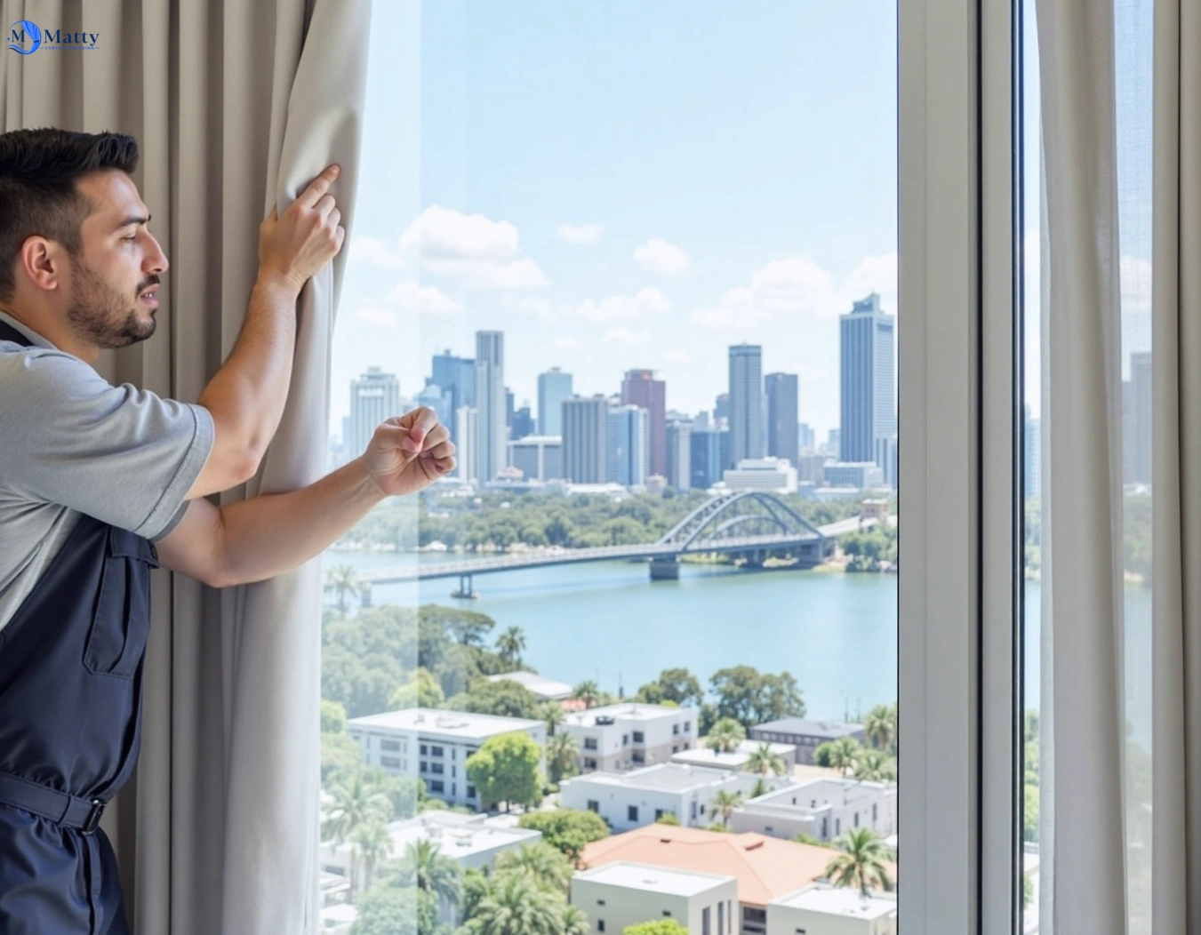 Professional curtain steam cleaning service sunbury-vic QLD by Matty Curtain Cleaning